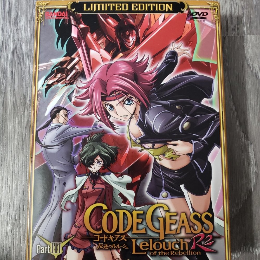 Code Geass Lelouch of the Rebellion R2 Limited Edition Part 3 DVD/Manga
